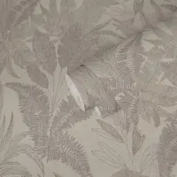 Dschungeltapete Beige - Elegante Bl&auml;tteroptik...