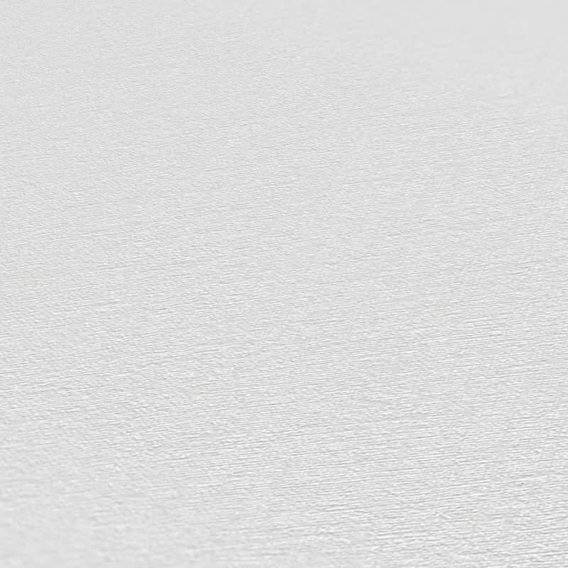Unitapete Weiß - Einfarbige Strukturtapete modern - Vliestapete dezent (KG-172971)
