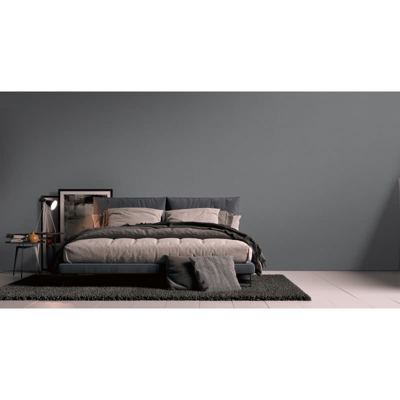 Uni tapete Anthrazit Grau - Strukturierte Vliestapete in Leinenoptik - Modern & edel (KG-172972)