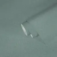 Uni Tapete Mintgr&uuml;n - Strukturierte Vliestapete mit...