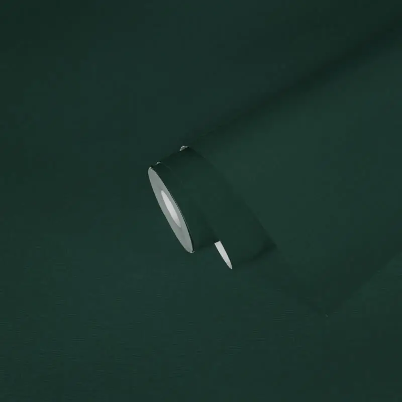 Unitapete Dunkelgrün - Strukturierte Vlies Tapete mit Leinenoptik - Edel & ausdrucksstark (KG-172975)