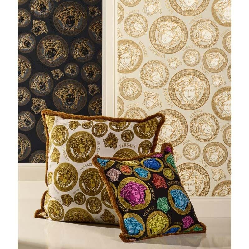 Tapete Beige, Creme, Gold, Kupfer VERSACE Satintapete (1040246)