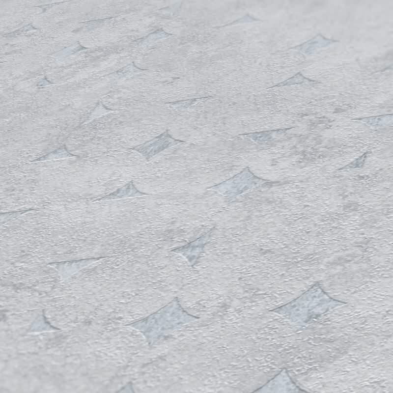 Tapete Lichtgrau Betonoptik Industrial - Geometrisches Muster dezent - Vlies Tapete modern (KG-172983)