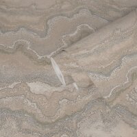 Metallic-Tapete Beige Grau Silber - Elegante Vliestapete...