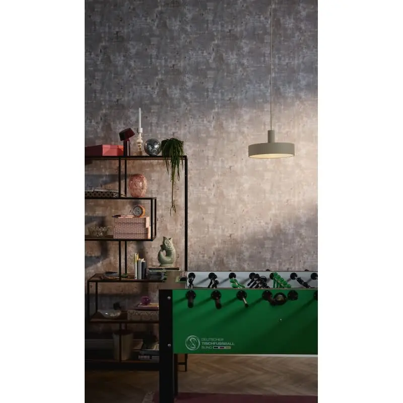 Vliestapete mit Putz-Optik Grau Beige Blau - Design Struktur-Tapete modern (KG-173002)