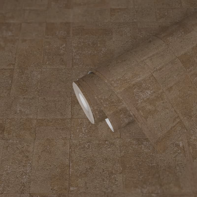 Struktur Tapete Braun Gold - Design Vlies Tapete mit Metallic-Effekt glänzend (KG-173007)