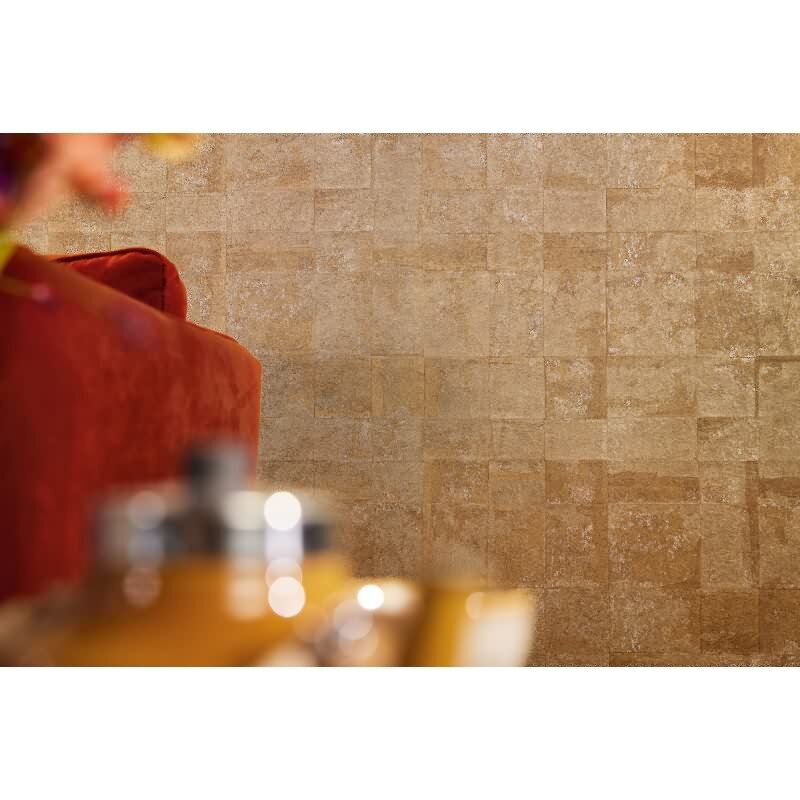 Struktur Tapete Braun Gold - Design Vlies Tapete mit Metallic-Effekt glänzend (KG-173007)