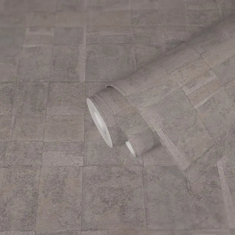 Strukturtapete Grau Beige - Muster Vliestapete mit dezenter Metalliceffekt (KG-173008)