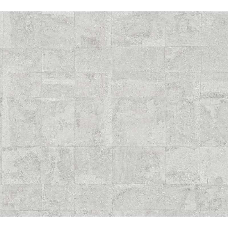 Strukturtapete Grau Silber Metallic - moderne Muster Vlies Tapete (KG-173009)