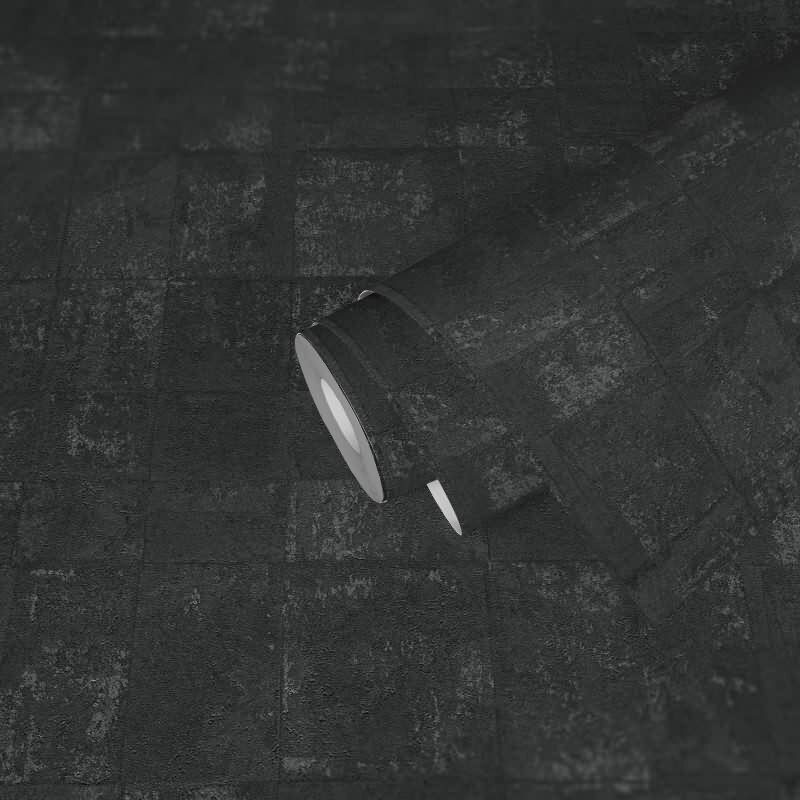 Metallic Tapete Anthrazit Schwarz - Design Muster Vliestapete mit elegantem Metallic-Effekt (KG-173010)
