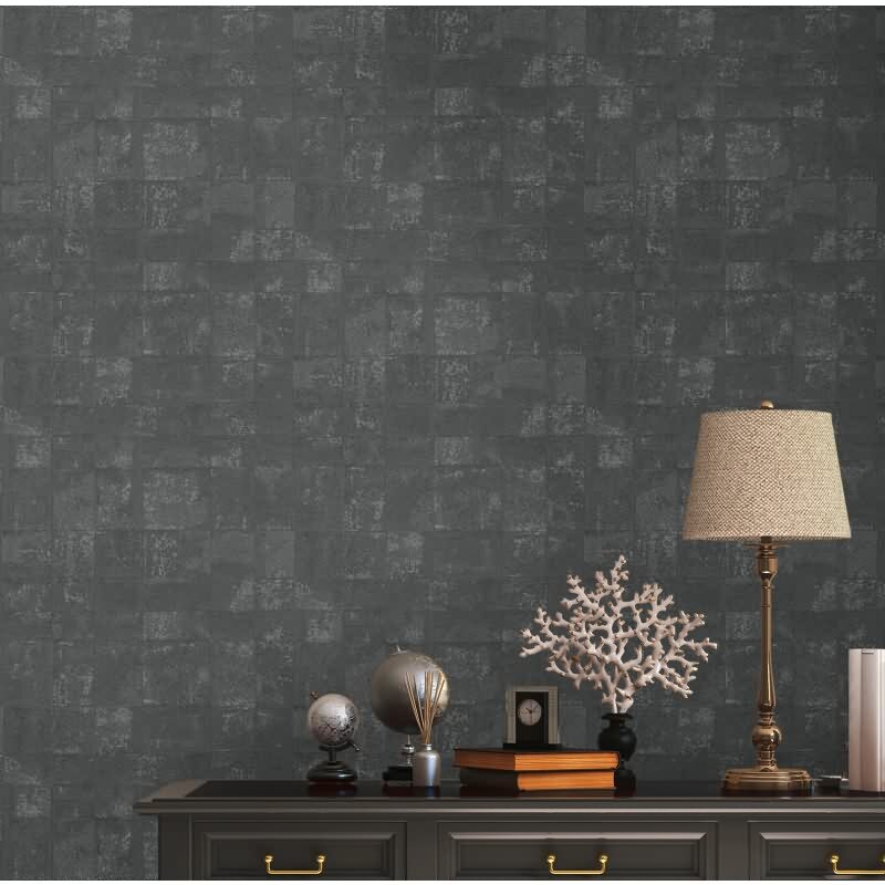 Metallic Tapete Anthrazit Schwarz - Design Muster Vliestapete mit elegantem Metallic-Effekt (KG-173010)