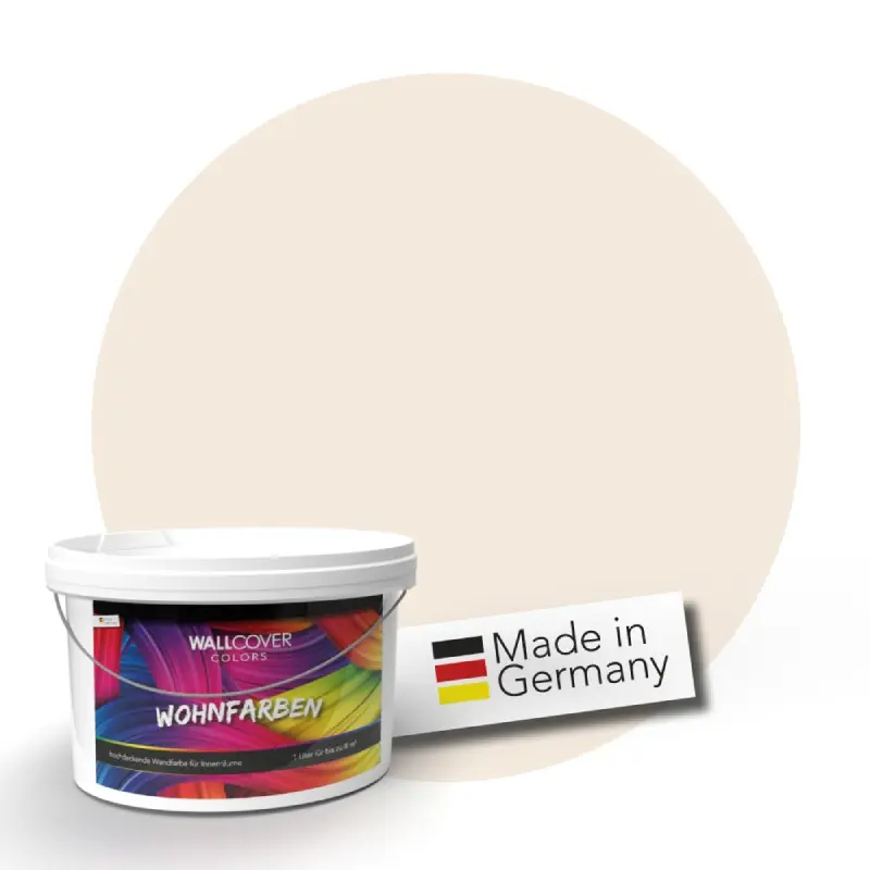 Wandfarbe Vanille Creme Bergamo 1A Wallcover Colors S 0804-Y50R