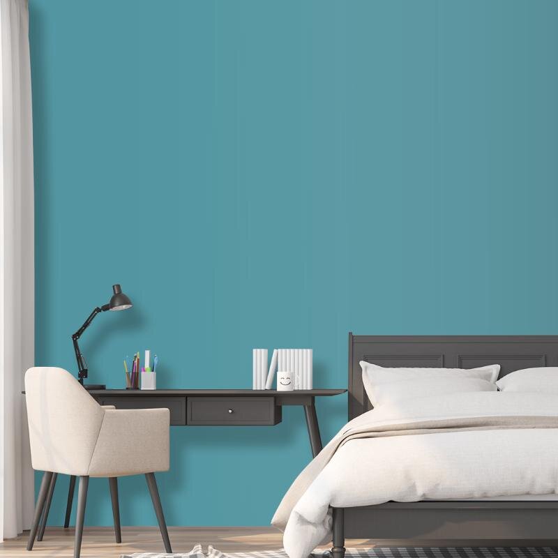 Wandfarbe Petrol Blau Teal Trinidad 4D Wallcover Colors S 3030-B40G