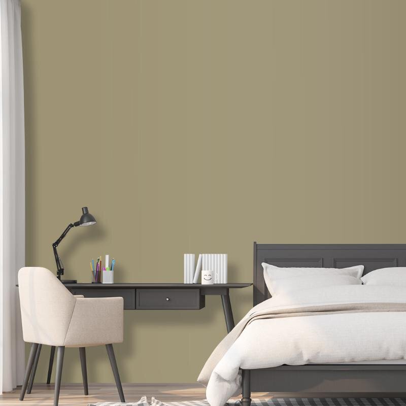 Wandfarbe Olivgrau Khaki Schlamm Carnegia 5E Wallcover Colors S 4020-G90Y