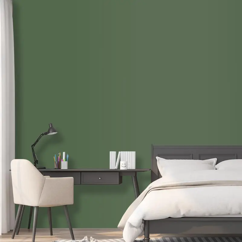 Wandfarbe Grün-Grau Kale Green Dublin 5E Wallcover Colors S 5030-G30Y