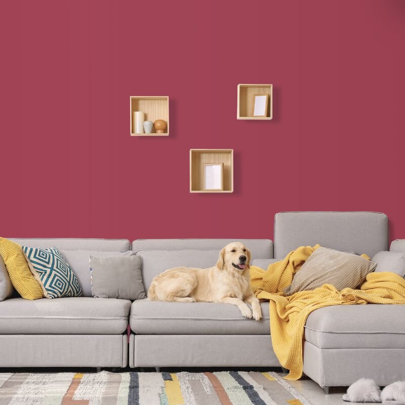 Wandfarbe Bordeaux-Rot Weinrot Kensington 3F Wallcover Colors S 1575-R10B 1 Liter