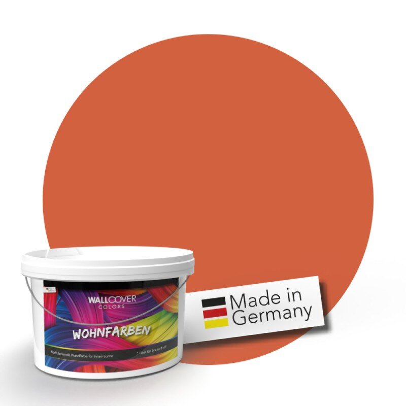 Wandfarbe Koralle Rot Orange Palermo 1E Wallcover Colors S 2060-Y70R 1 Liter