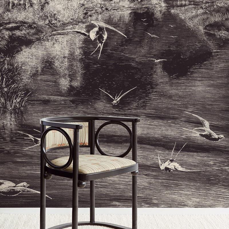 Digitaldruck-Tapete Schwarz, Anthrazit Eijffinger (1021145)