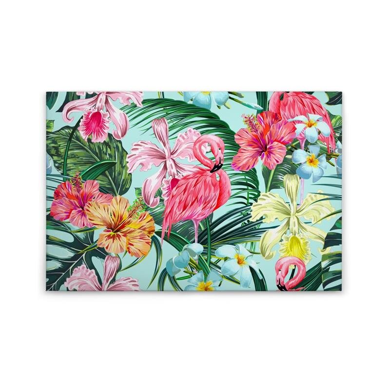 A.S. Création Leinwandbild FlamingoArt1 Größe 90cm x 60cm