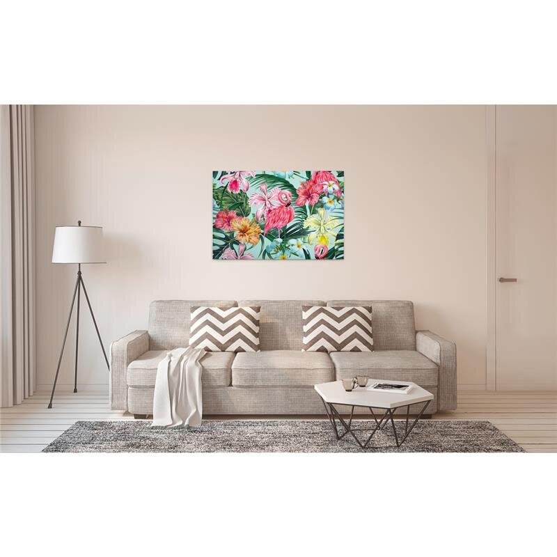 A.S. Création Leinwandbild FlamingoArt1 Größe 90cm x 60cm