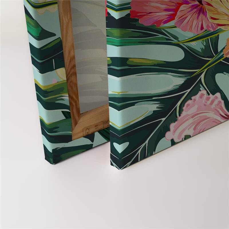 A.S. Création Leinwandbild FlamingoArt1 Größe 90cm x 60cm