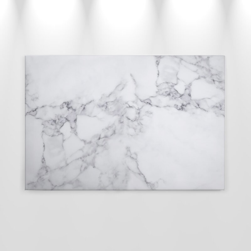 A.S. Création Leinwandbild WhiteMarble1 Größe 90cm x 60cm