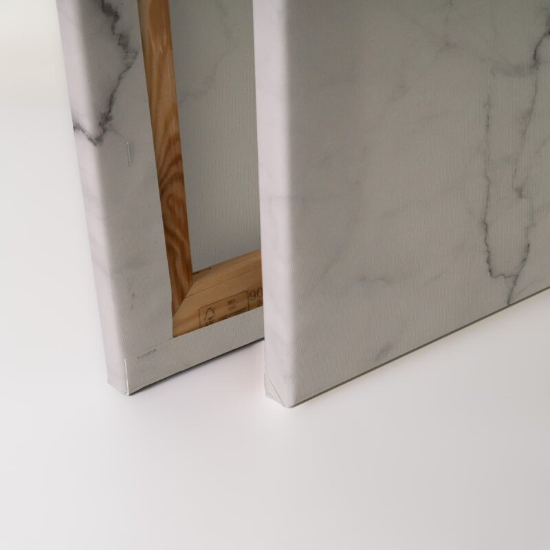 A.S. Création Leinwandbild WhiteMarble2 Größe 90cm x 60cm