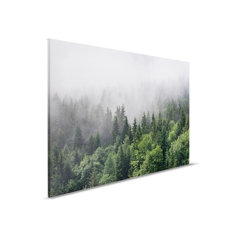 A.S. Création Leinwandbild FoggyFirTrees Größe 90cm x 60cm