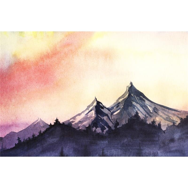 A.S. Création Leinwandbild MountainPaint1 Größe 90cm x 60cm