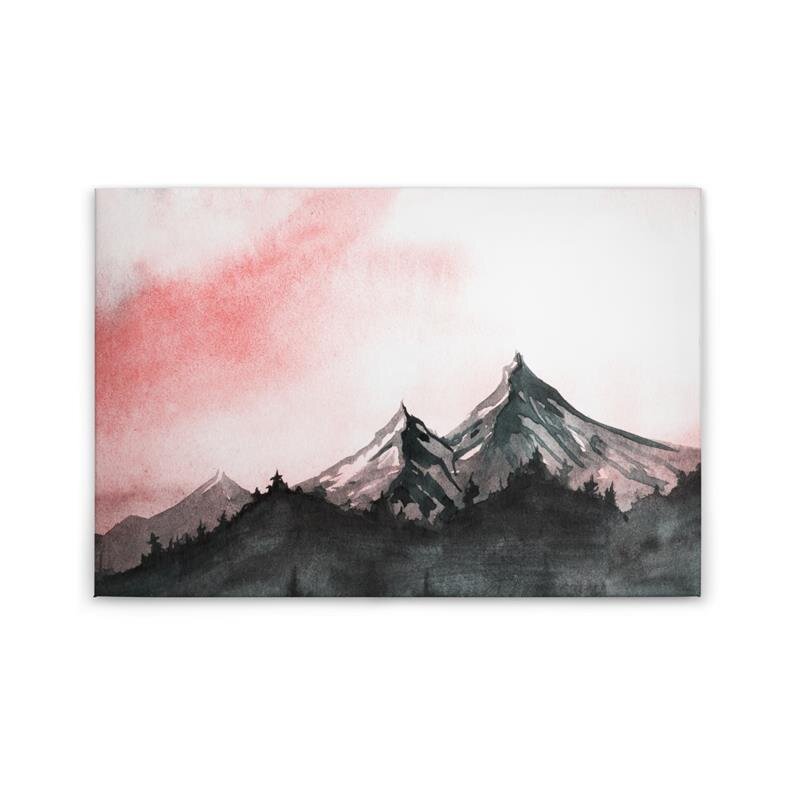 A.S. Création Leinwandbild MountainPaint2 Größe 90cm x 60cm