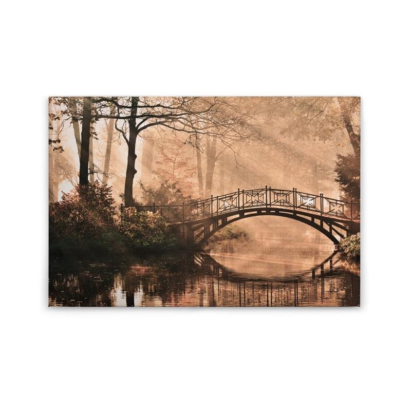 A.S. Création Leinwandbild ParkBridge2 Größe 90cm x 60cm