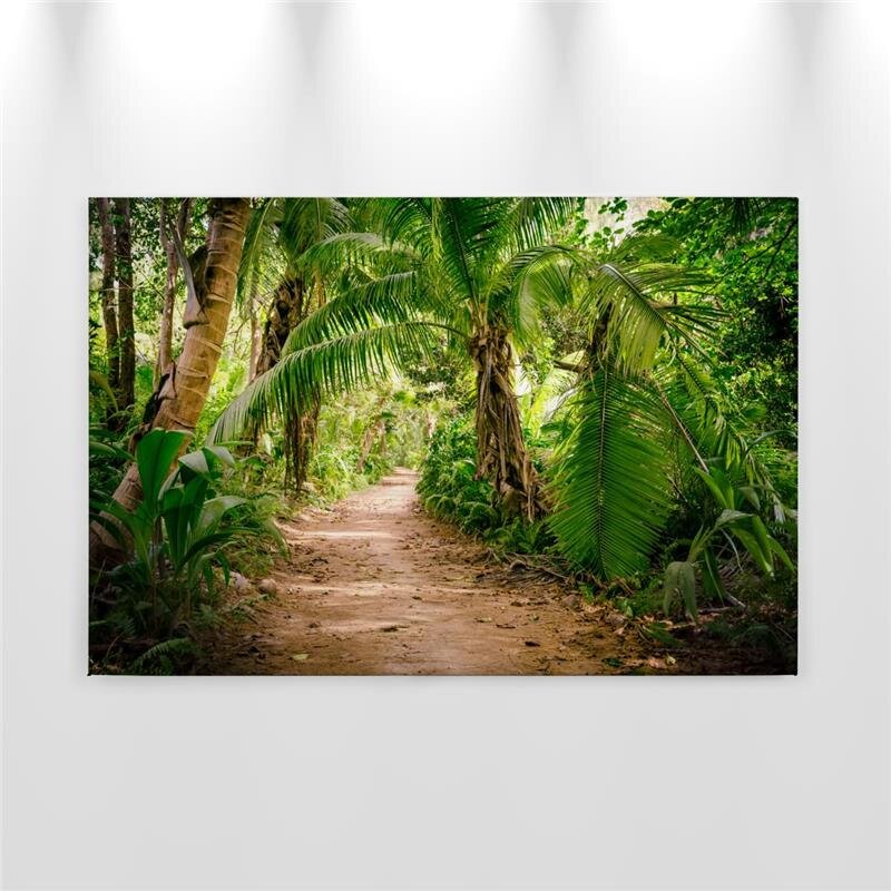 A.S. Création Leinwandbild PalmWalk Größe 90cm x 60cm
