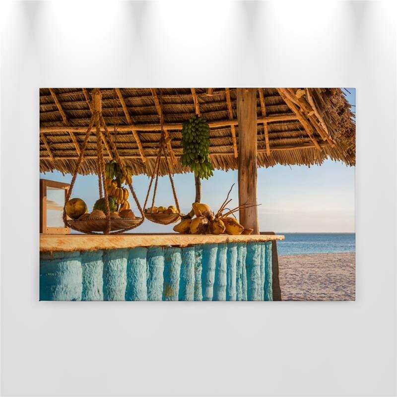 A.S. Création Leinwandbild BeachBar Größe 90cm x 60cm