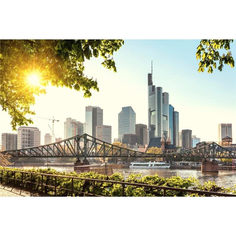 A.S. Création Leinwandbild FrankfurtCity Größe 90cm x 60cm