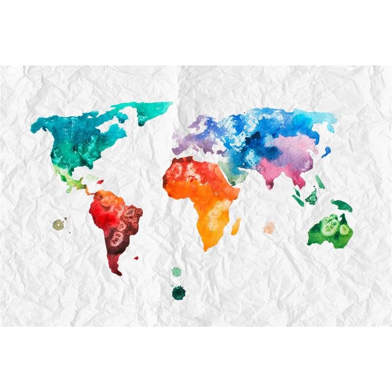 A.S. Création Leinwandbild ColourfulWorld2 Größe 90cm x 60cm