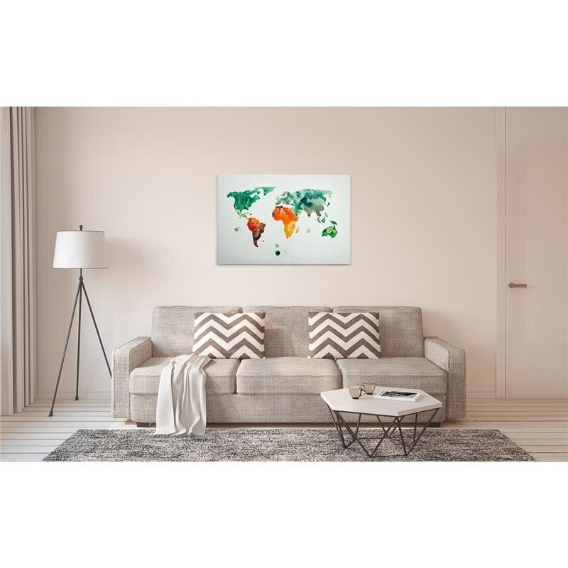 A.S. Création Leinwandbild ColourfulWorld3 Größe 90cm x 60cm