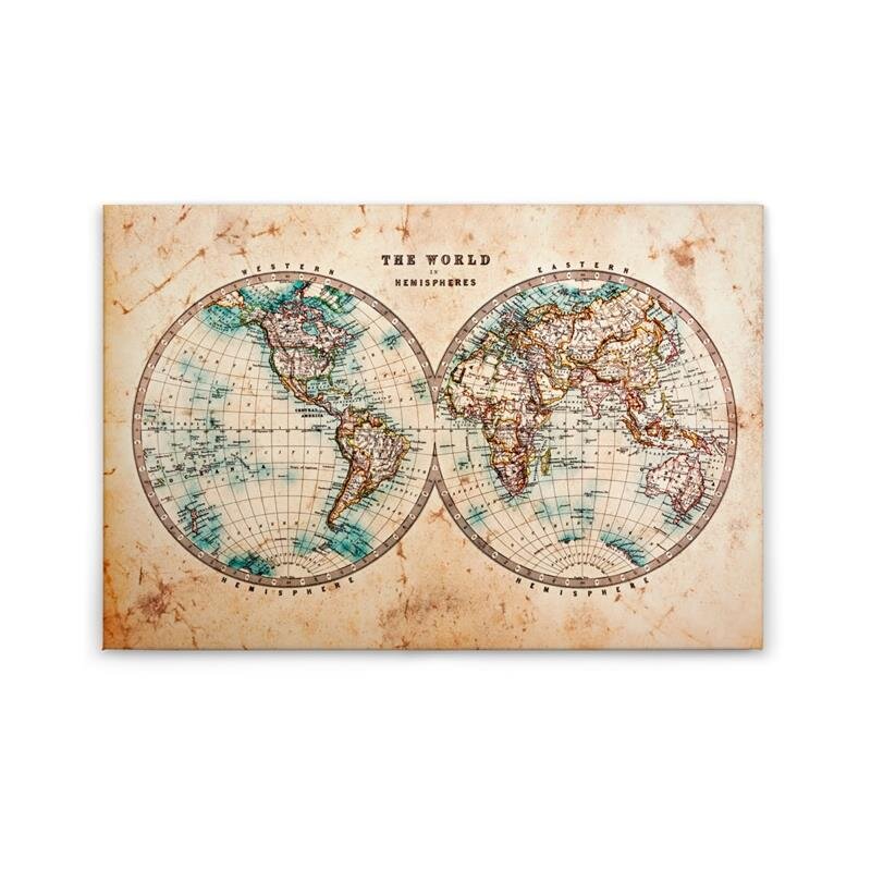 A.S. Création Leinwandbild Hemispheres1 Größe 90cm x 60cm