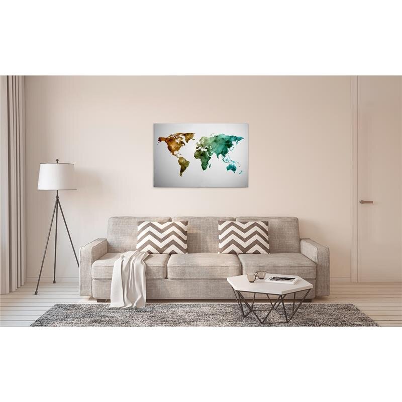 A.S. Création Leinwandbild WorldGraphic1 Größe 90cm x 60cm