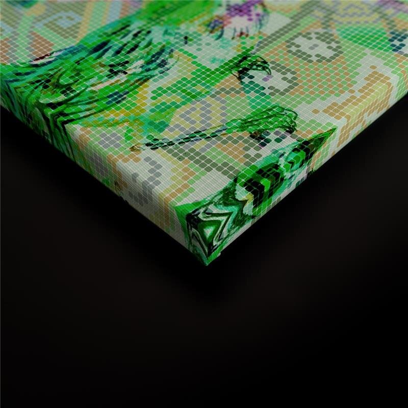 A.S. Création Leinwandbild mosaicbirds1 Größe 90cm x 60cm