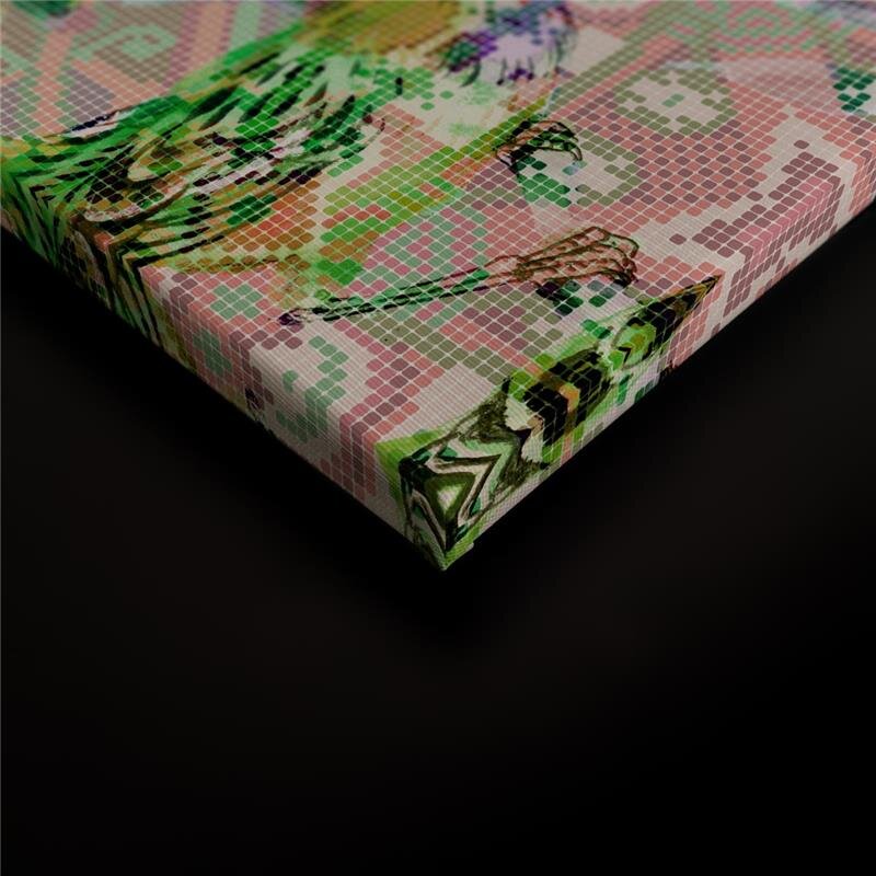 A.S. Création Leinwandbild mosaicbirds2 Größe 90cm x 60cm