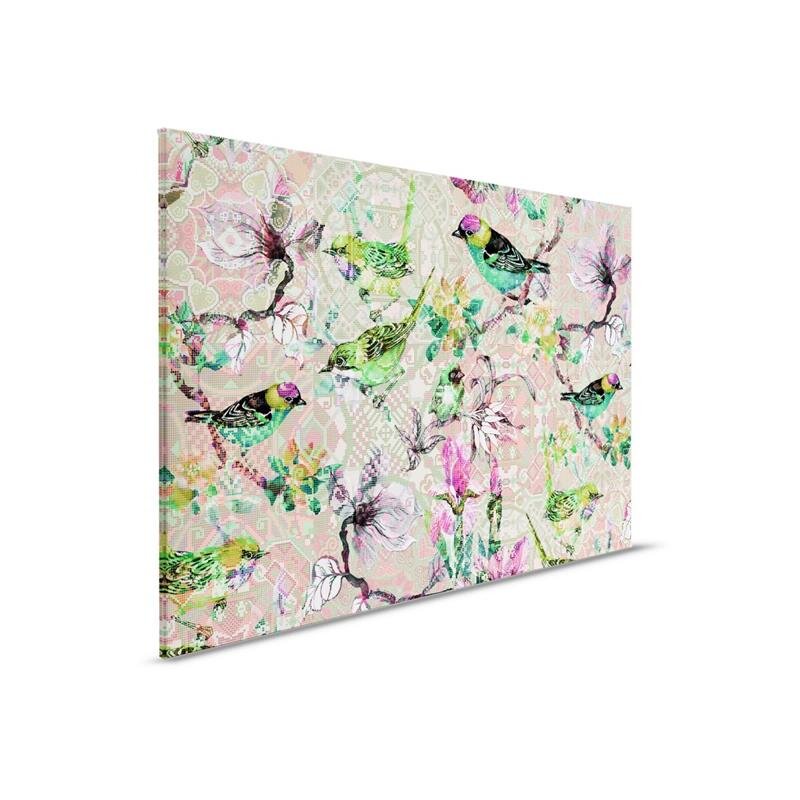 A.S. Création Leinwandbild mosaicbirds2 Größe 90cm x 60cm
