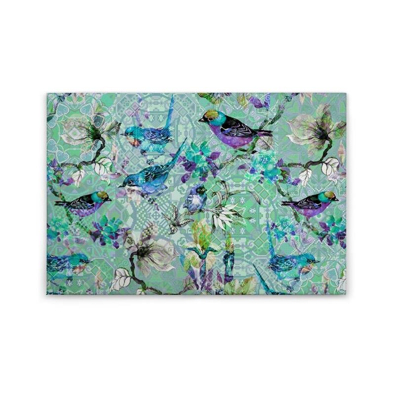 A.S. Création Leinwandbild mosaicbirds3 Größe 90cm x 60cm
