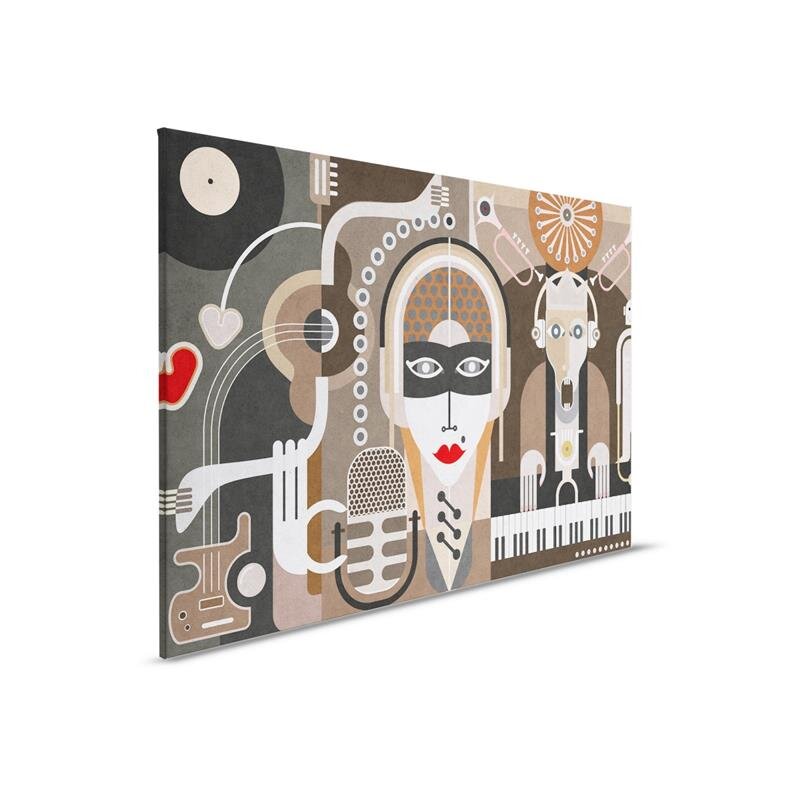 A.S. Création Leinwandbild wallofsound3 Größe 90cm x 60cm