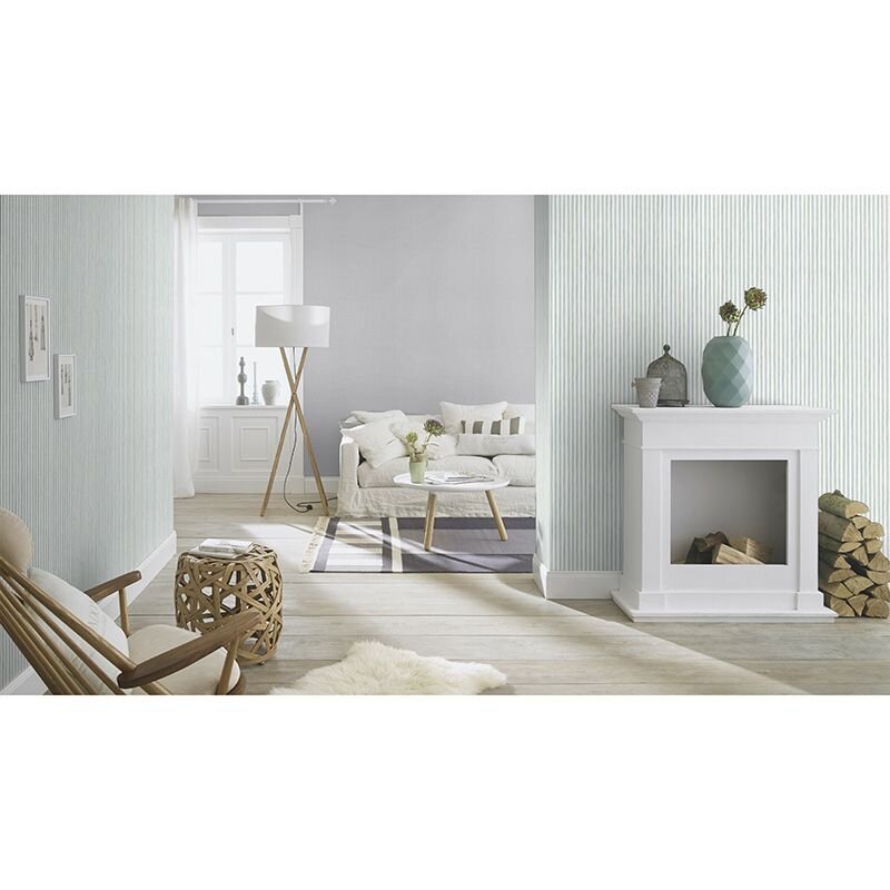 Tapete Blau, Pastellfarben, Weiß Rasch Vliestapete (1040090)