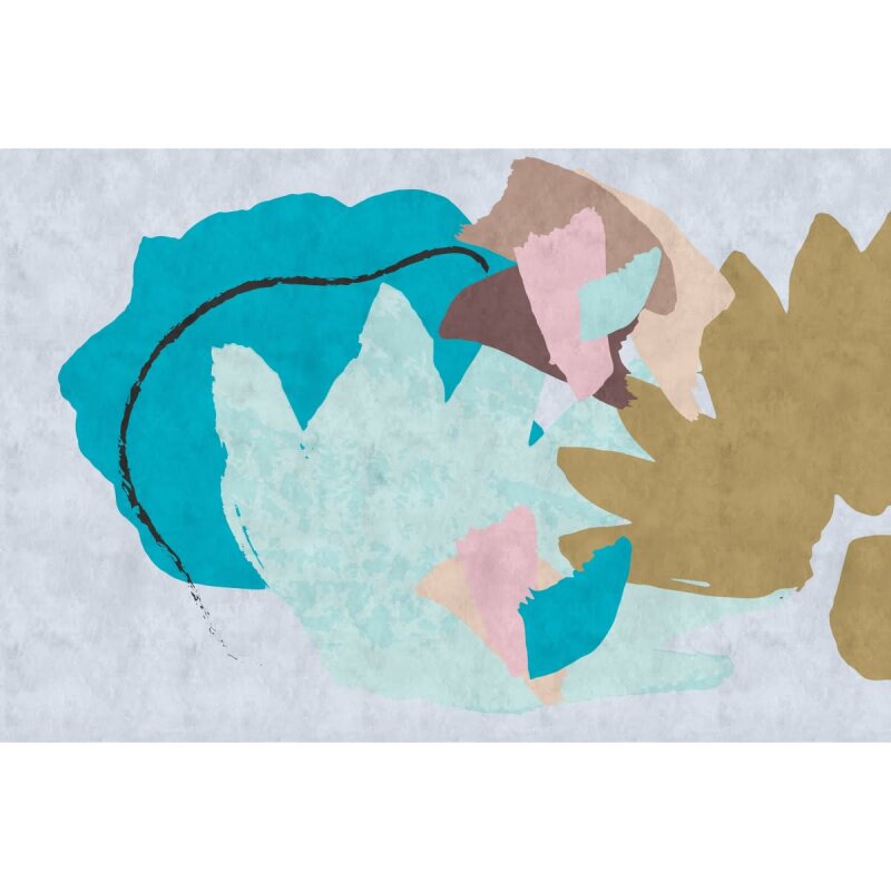 A.S. Création Leinwandbild floralcollage1 Größe 90cm x 60cm