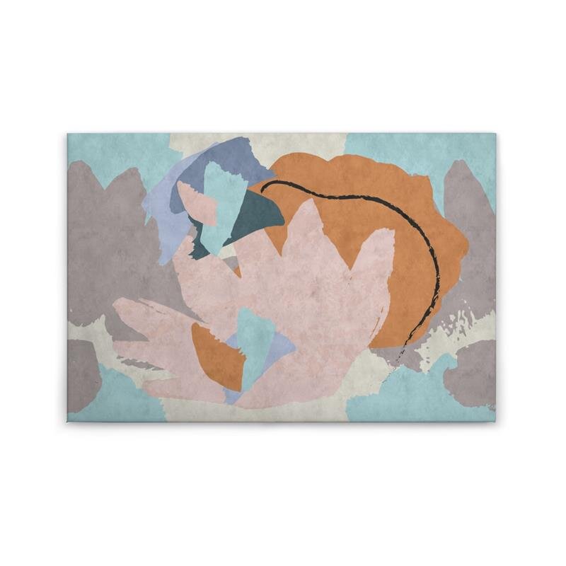 A.S. Création Leinwandbild floralcollage2 Größe 90cm x 60cm