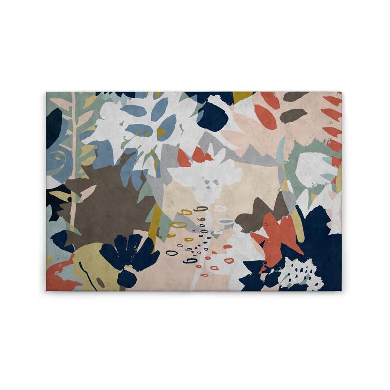 A.S. Création Leinwandbild floralcollage4 Größe 90cm x 60cm