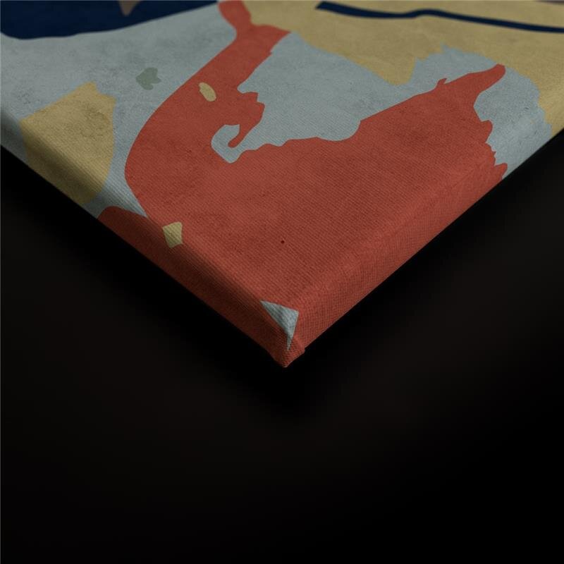 A.S. Création Leinwandbild floralcollage4 Größe 90cm x 60cm