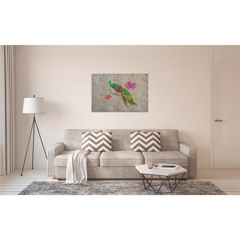 A.S. Création Leinwandbild peacock1 Größe 90cm x 60cm