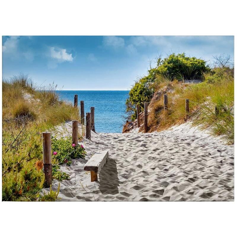 A.S. Création Leinwandbild Coast view Größe 70cm x 50cm